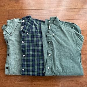 BUNDLE - J.Crew Men’s long sleeve Slim fit button down shirts